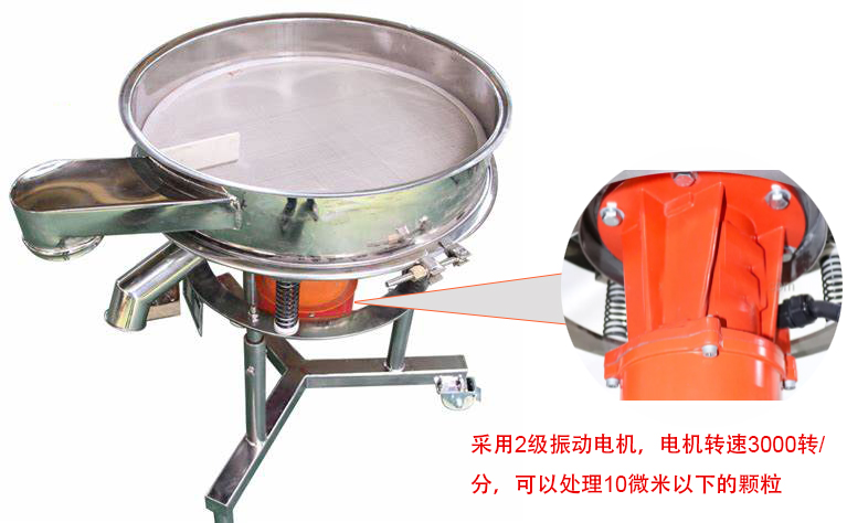 高頻篩特點：框體加高可防止?jié){液往外飛濺；加擋料板可加快排料，提高篩分效率
