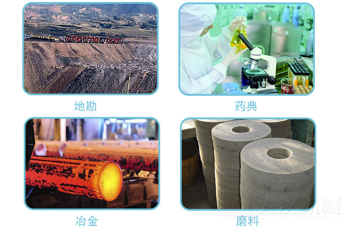 適用行業(yè):地堪，冶金，藥典,磨料
